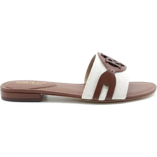 White Sandals for Women , female, Sizes: 4 UK - Ralph Lauren - Modalova