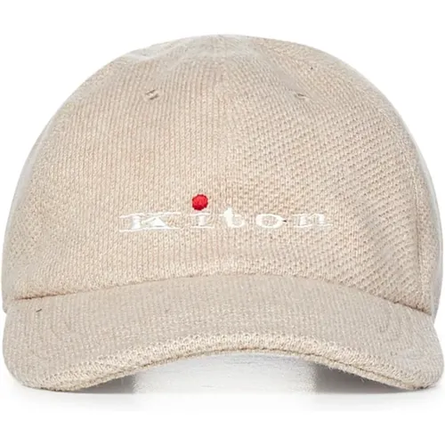 Baseball Hat with Logo Embroidery , male, Sizes: ONE SIZE - Kiton - Modalova