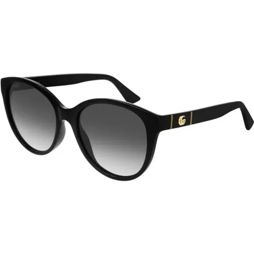 Schwarze Graue Sonnenbrille Stilvolles Modell , Damen, Größe: 56 MM - Gucci - Modalova