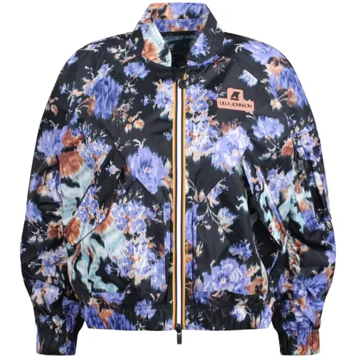 Blumiger Bomberjacke mit wasserdichtem Design , Damen, Größe: M - Ulla Johnson - Modalova