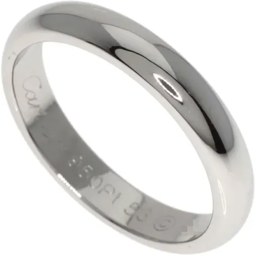 Pre-owned Platinum rings , female, Sizes: ONE SIZE - Cartier Vintage - Modalova