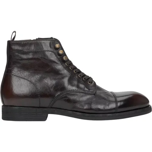 Men's Saddle Leather Laced-Up Ankle Boots Er00116159 , male, Sizes: 5 UK, 6 UK, 7 UK, 11 UK, 8 UK, 9 UK, 10 UK - Estro - Modalova