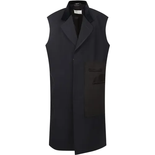 Stylish Gilet with Contrast Panels , female, Sizes: XS - Maison Margiela - Modalova