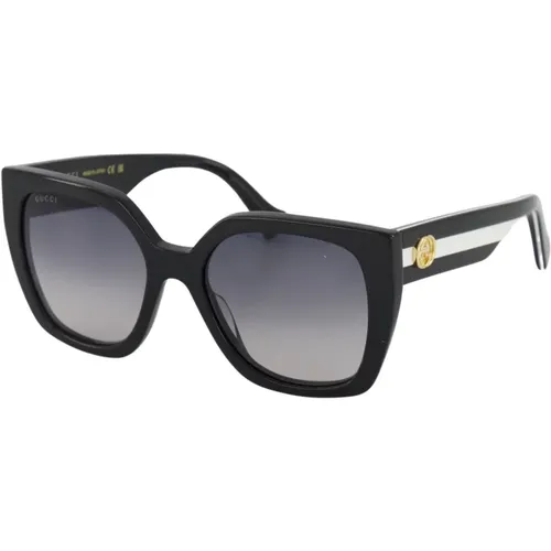 Oversize Quadratische Sonnenbrille in Schwarz , unisex, Größe: L - Gucci - Modalova