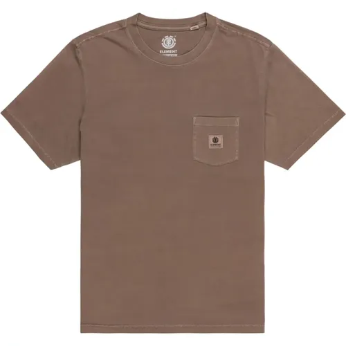 Basic Taschen T-shirt , Herren, Größe: M - Element - Modalova