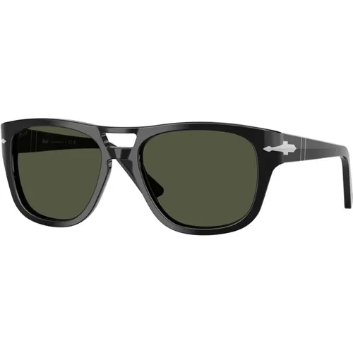 Stilvolle Sonnenbrille in Schwarz , unisex, Größe: 55 MM - Persol - Modalova