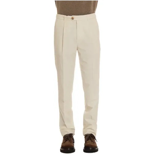 Cream Trousers Elegant Style , male, Sizes: M, L, S - BRUNELLO CUCINELLI - Modalova