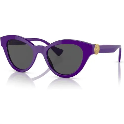 Stilvolle Sole Sonnenbrille für Frauen , Damen, Größe: 52 MM - Versace - Modalova