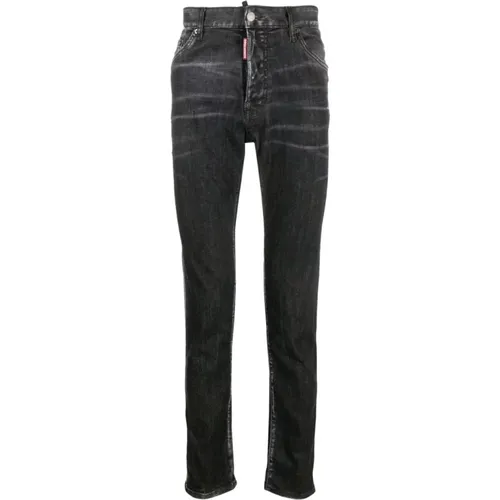 Denim Jeans with Zip and Button Closure , male, Sizes: M, L, 2XL, XL, S - Dsquared2 - Modalova