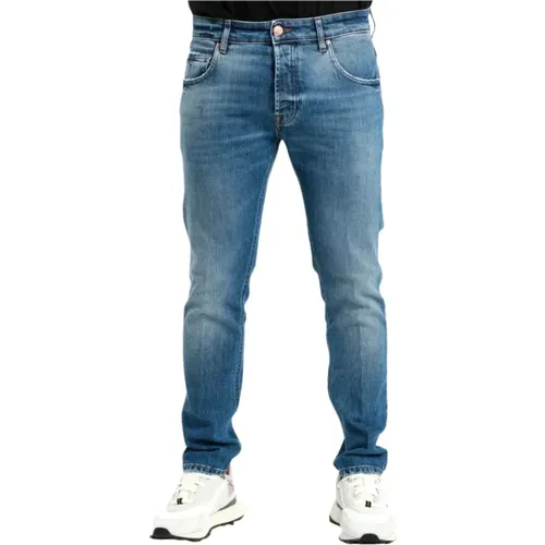 Herren Slim Fit Jeans mit Fünf Taschen , Herren, Größe: W33 - Don The Fuller - Modalova