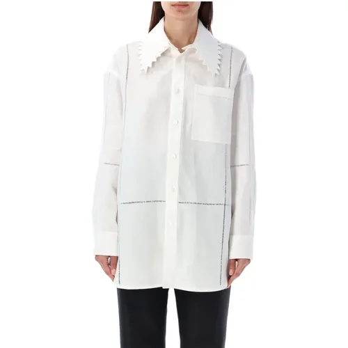 Linen Casual Shirt , female, Sizes: 3XS - Bottega Veneta - Modalova
