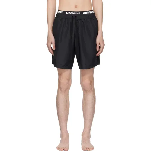 Schwarze Badehose Regular Fit , Herren, Größe: M - Moschino - Modalova