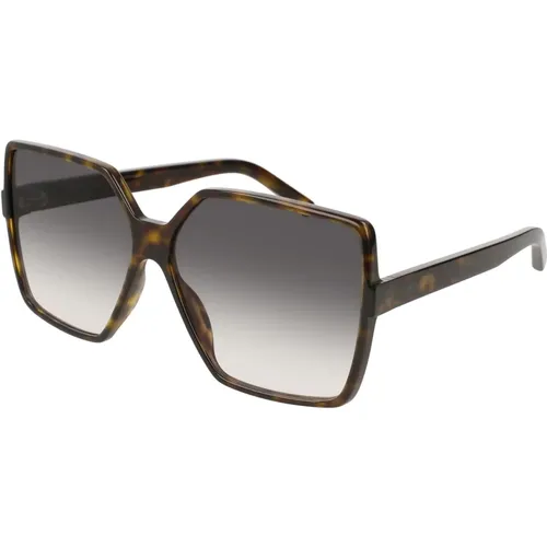 Dark Havana/Grey Shaded Sunglasses,/Grey Betty SL 232 Sunglasses - Saint Laurent - Modalova