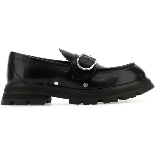 Stylish Leather Loafers , male, Sizes: 9 1/2 UK, 8 1/2 UK, 10 UK, 6 UK, 11 UK, 8 UK, 9 UK, 7 UK - alexander mcqueen - Modalova