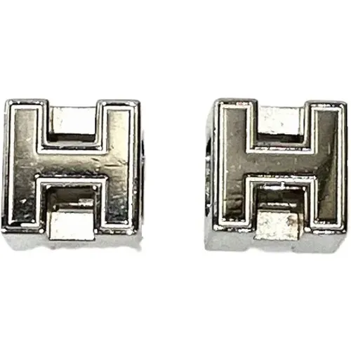 Pre-owned Metal earrings , female, Sizes: ONE SIZE - Hermès Vintage - Modalova