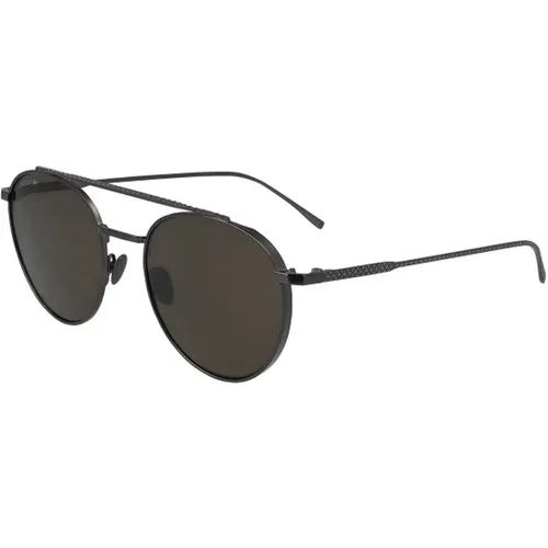 Gunmetal Brown Sunglasses , unisex, Sizes: 52 MM - Lacoste - Modalova