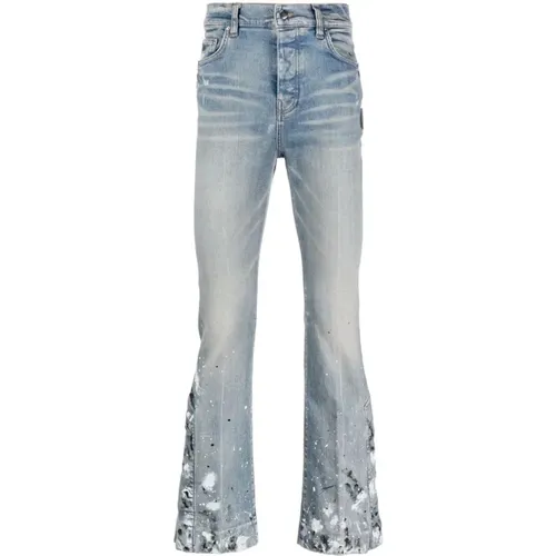 Farbspritzer Flare Jeans 'Clay Indigo' - Amiri - Modalova