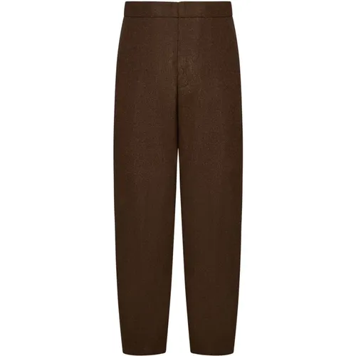 Wool Tapered Trousers , male, Sizes: L, M, S - Jil Sander - Modalova