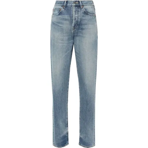 Gerades Jeans , Damen, Größe: W26 - Saint Laurent - Modalova