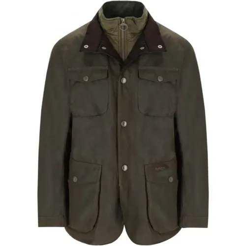 Waxed Cotton Ogston Jacket , male, Sizes: L - Barbour - Modalova