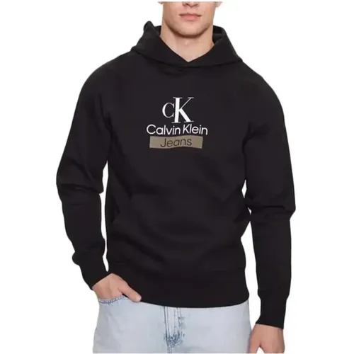 Stacked Archival Hooded Sweatshirt , male, Sizes: 2XL - Calvin Klein - Modalova