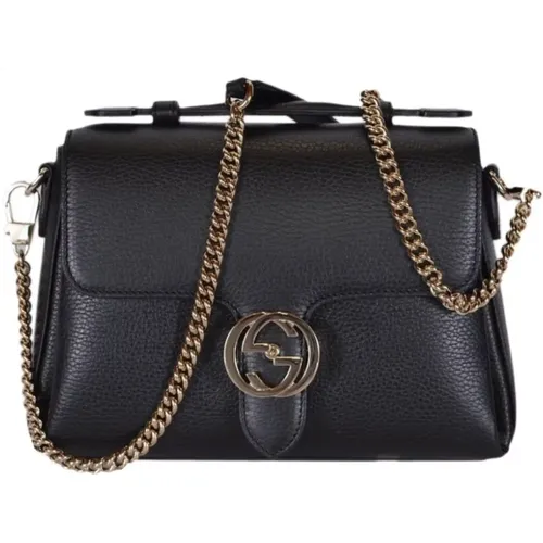 GG Interlocking Top Handle Shoulder Bag , female, Sizes: ONE SIZE - Gucci - Modalova