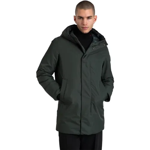 Polyester Parka mit Nylonfutter , Herren, Größe: M - BomBoogie - Modalova