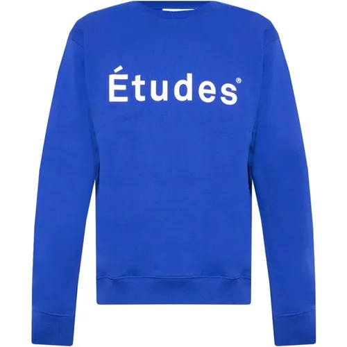 Sweatshirt with logo , Herren, Größe: 2XL - Études - Modalova