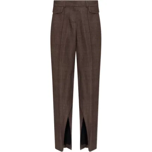 ‘Newport’ silk pleat-front Trousers , female, Sizes: S, M, XS - The Mannei - Modalova