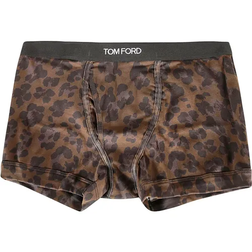 Boxershorts mit Leopardenmuster , Herren, Größe: S - Tom Ford - Modalova