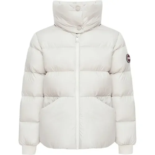 Glossy Down Jacket with Quilted Patterns , female, Sizes: 2XS - Colmar - Modalova
