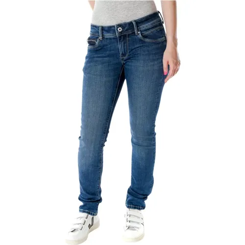 New Brooke Slim Fit Jeans , Damen, Größe: W30 L32 - Pepe Jeans - Modalova