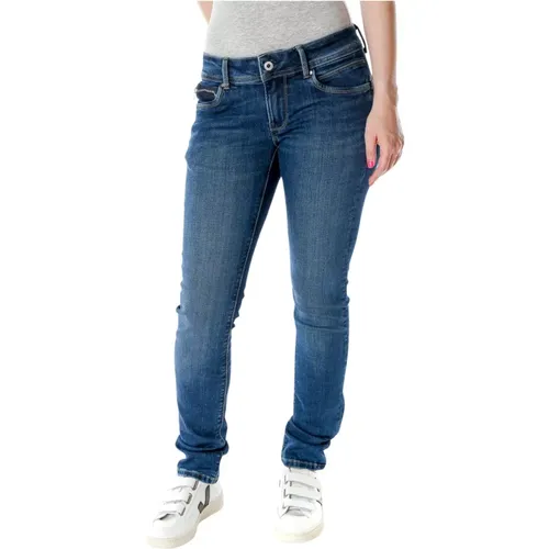 New Brooke Slim Fit Jeans , Damen, Größe: W31 L34 - Pepe Jeans - Modalova
