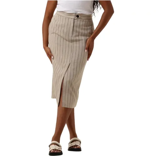 Linen Pin Pencil Skirt , Damen, Größe: M - Co'Couture - Modalova