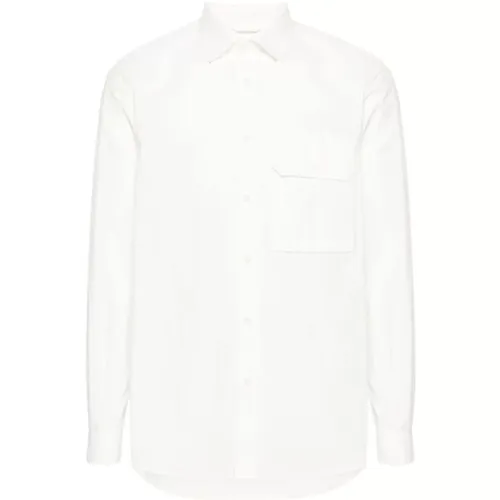 Weißes Hemd aus Baumwollmischung Popeline - Ten C - Modalova