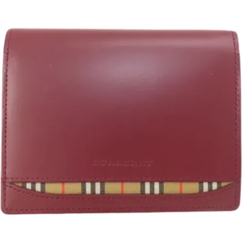 Pre-owned Leather wallets , female, Sizes: ONE SIZE - Burberry Vintage - Modalova