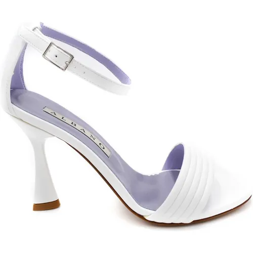 Elegante Leder High Heel Sandalen , Damen, Größe: 40 EU - Albano - Modalova