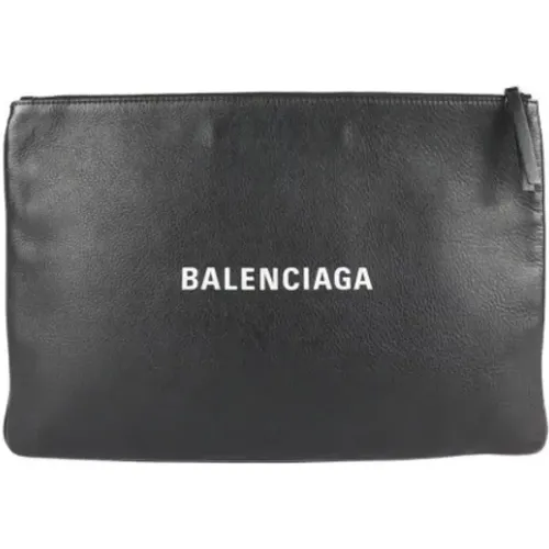 Pre-owned Leather Balenciaga Clutch , female, Sizes: ONE SIZE - Balenciaga Vintage - Modalova