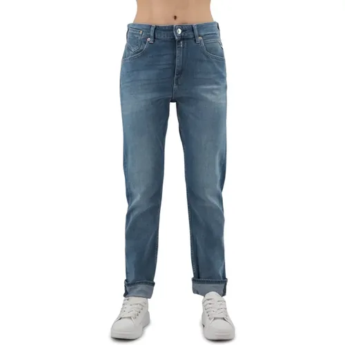 Slim Boyfit Denim Jeans , female, Sizes: W29, W28, W27 - Replay - Modalova