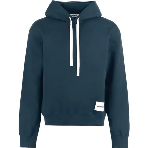 Cotton Hooded Sweatshirt , male, Sizes: M, XL, 2XL, L - Jil Sander - Modalova