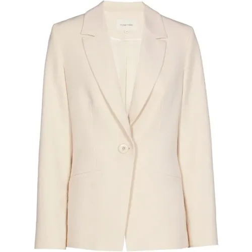 Ecru Blazer für vielseitige Eleganz , Damen, Größe: 2XL - Marie Méro - Modalova