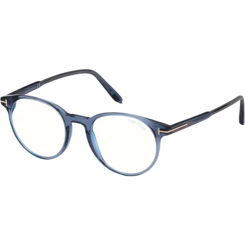 Blau Block Brillengestell , Damen, Größe: 49 MM - Tom Ford - Modalova