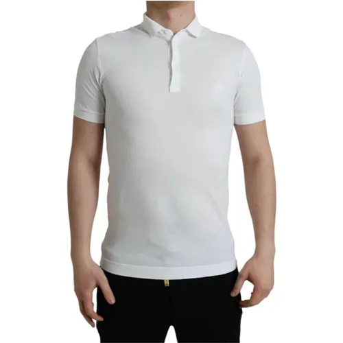 Gekröntes Besticktes Poloshirt - Dolce & Gabbana - Modalova