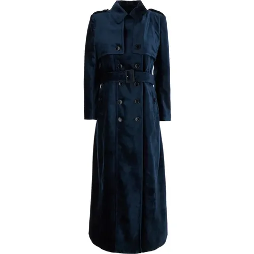 Velvet Long Coat , female, Sizes: XS - Tom Ford - Modalova