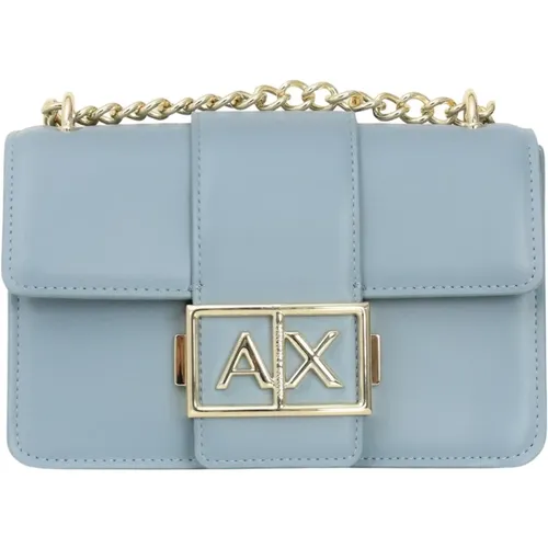 Shoulder Bag with Metallic Logo , female, Sizes: ONE SIZE - Armani Exchange - Modalova