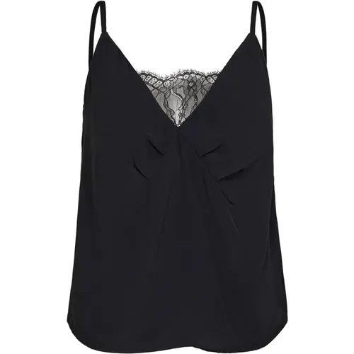 Lace Detail Singlet Top , female, Sizes: XL, L, XS, M - Co'Couture - Modalova