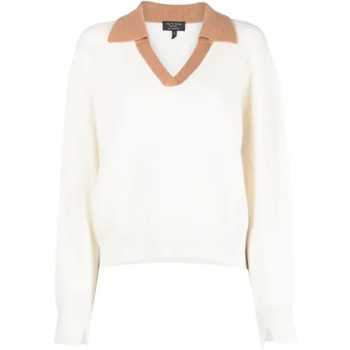 Cashmere Polo Sweater , female, Sizes: XL, L - Rag & Bone - Modalova