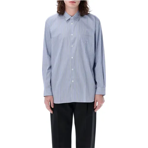 Gestreiftes Marineblaues Hemd , Herren, Größe: XL - Comme des Garçons - Modalova