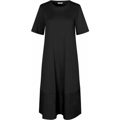 Einfaches Schwarzes Kleid Manacala Stil , Damen, Größe: L - Masai - Modalova