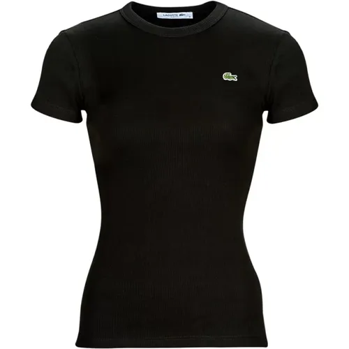 Tf5538 Short Sleeve T-Shirt , female, Sizes: L, M - Lacoste - Modalova